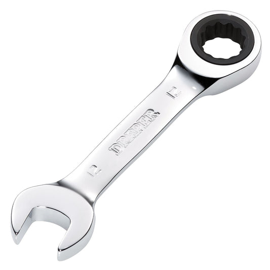 Draper 27890 HI-TORQ® Metric Stubby Ratchet Combination Spanner 12mm Draper
