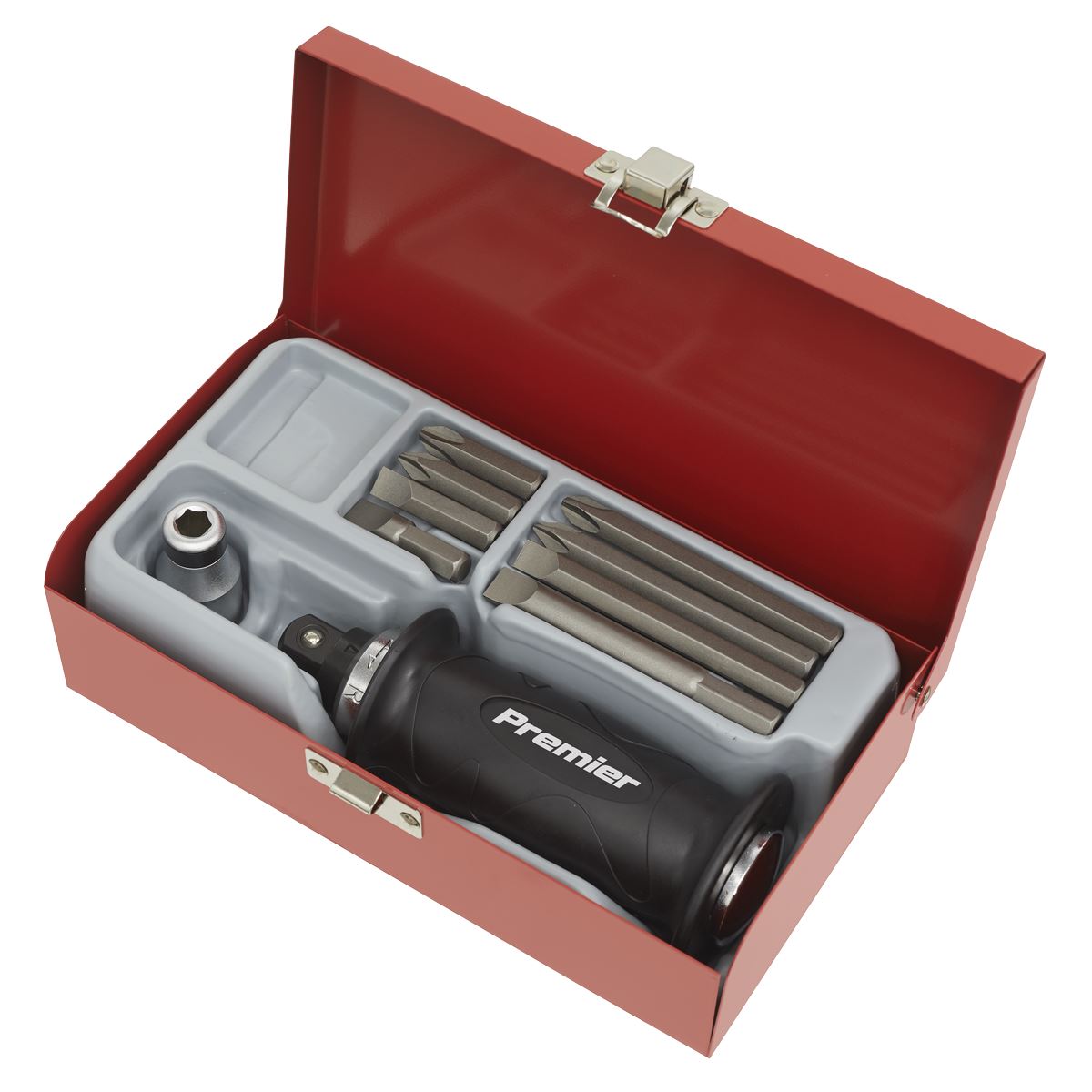 Sealey AK2082 Impact Driver Set 10pc Protection Grip Sealey