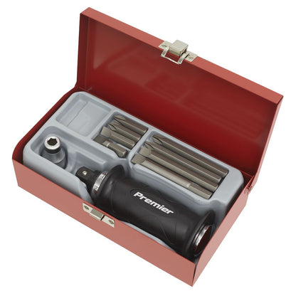 Sealey AK2082 Impact Driver Set 10pc Protection Grip Sealey