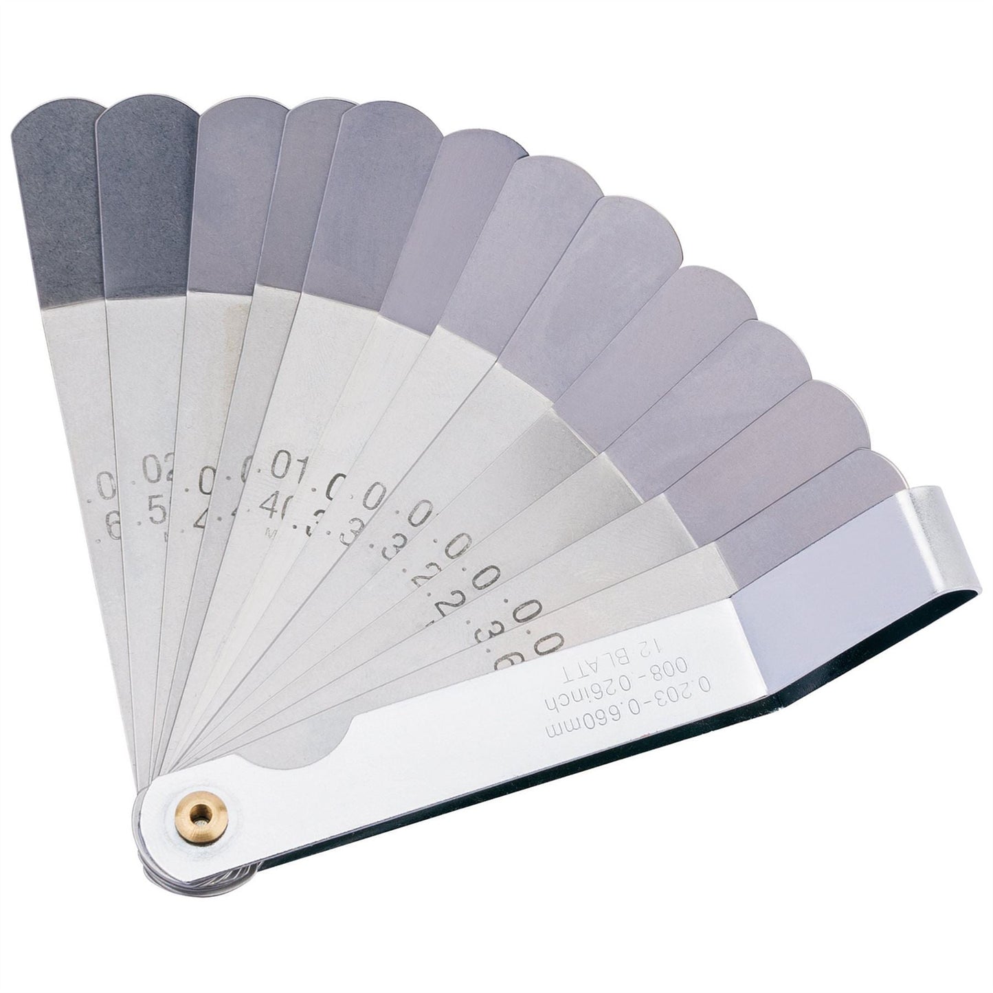 Draper 51729 12 Blade Metric and Imperial Angled Tappet Gauge Draper