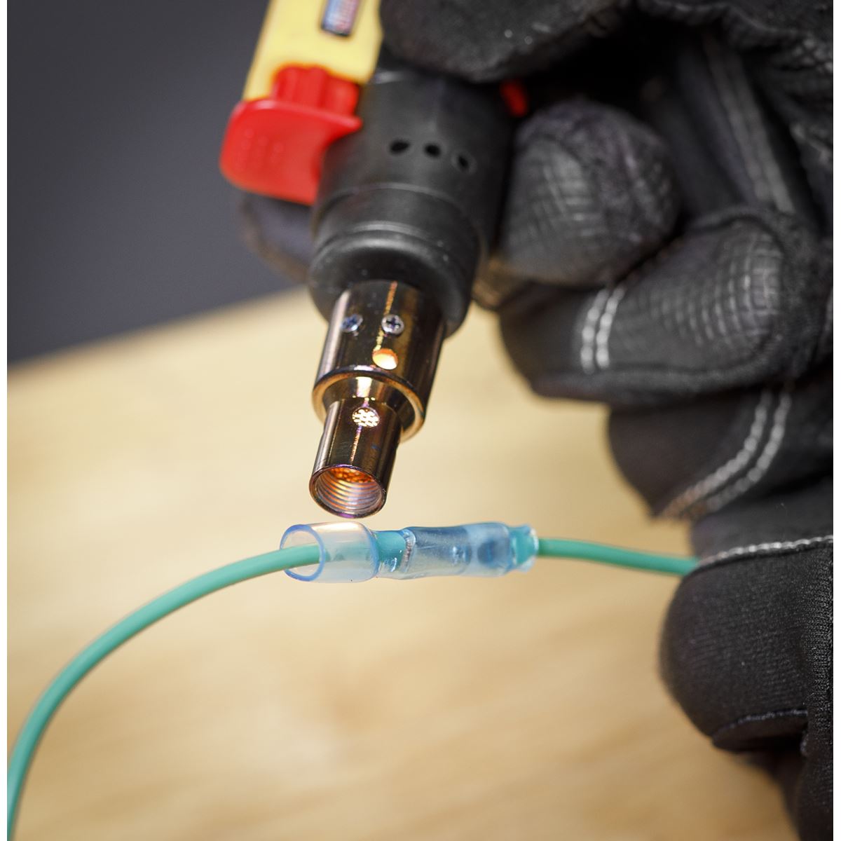 Sealey AB037HT Adhesive Lined Heat Shrink Terminal Assortment 142pc Blue Red & Yellow Sealey