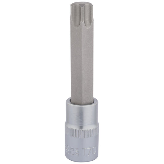 Draper 16327 TX-STAR® Socket Bit 1/2" Sq. Dr. T70 x 100mm Draper