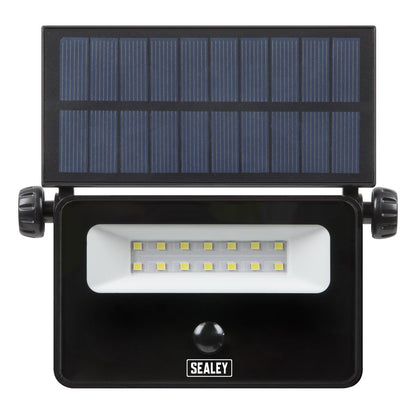 Sealey LED16S Extra-Slim Solar Floodlight with Wall Bracket 16W SMD LED Sealey