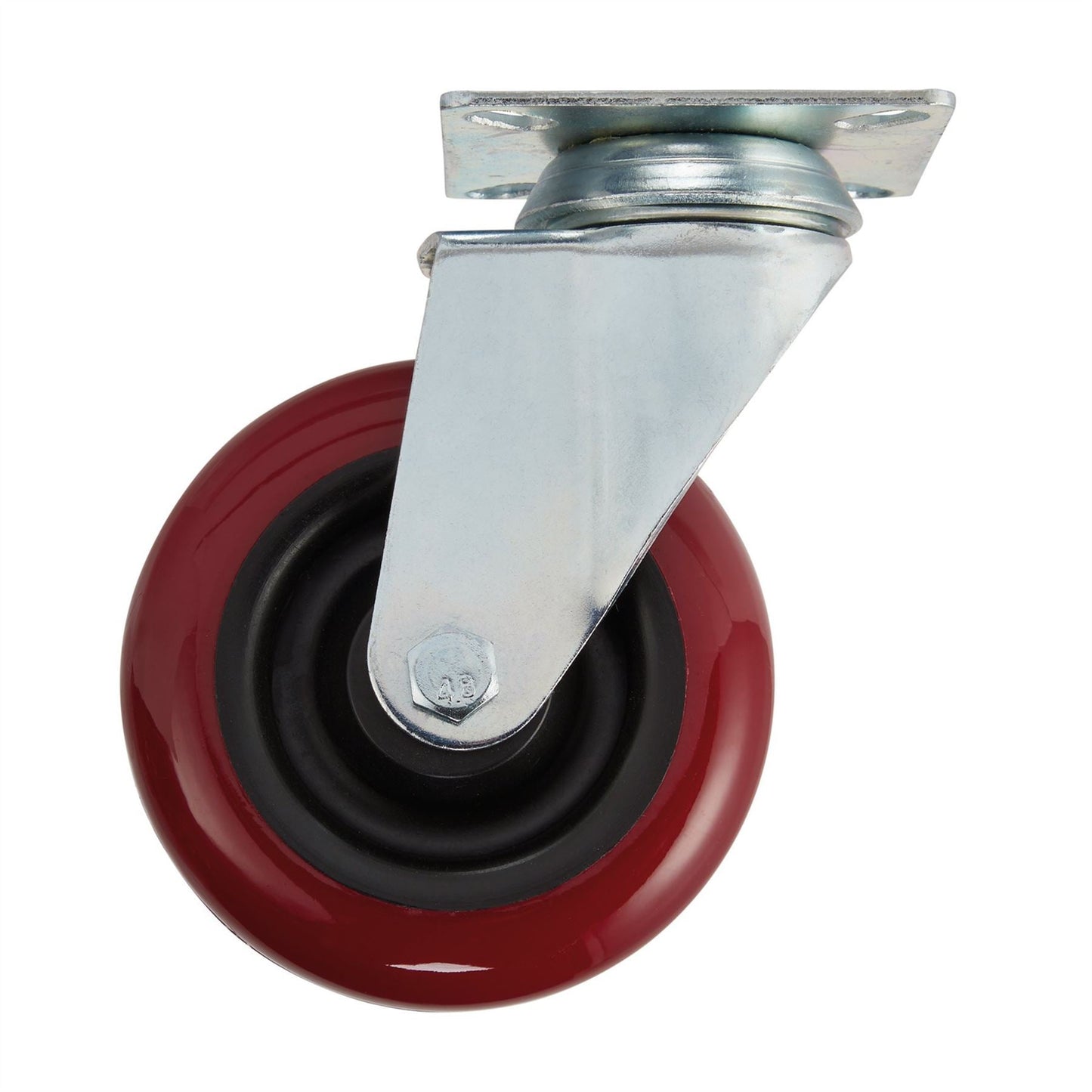 Draper 65518 Polyurethane Wheeled Swivel Plate Castor 100mm Diameter S.W.L. 125kg Draper