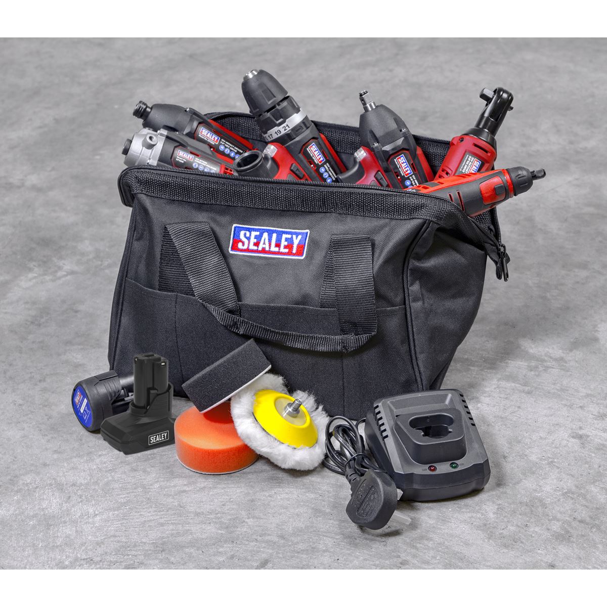 Sealey CP1200COMBO2 6 x 12V SV12 Series Cordless Power Tool Combo Kit Sealey