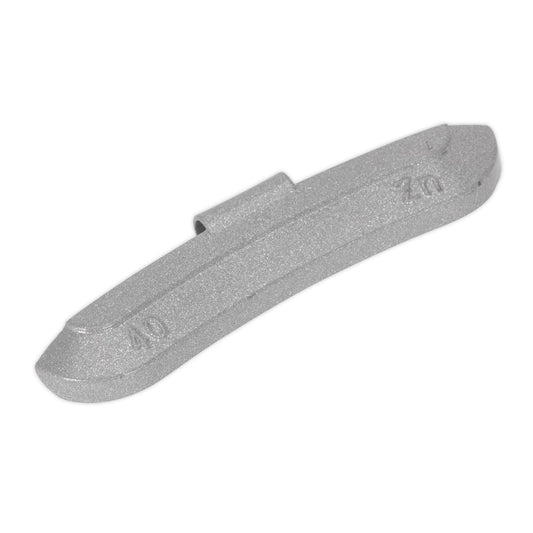 Sealey WWSH40 Wheel Weight 40g Hammer-On Zinc for Steel Wheels Pack of 50 Sealey