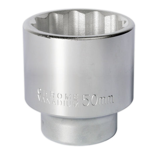 Sealey S34/50 WallDrive® Socket 50mm 3/4"Sq Drive Sealey
