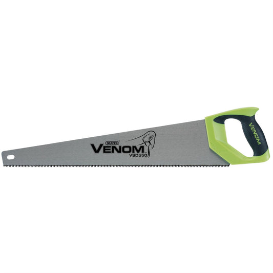 Draper 82196 Venom® First Fix Double Ground Handsaw 550mm 7tpi/8ppi Draper