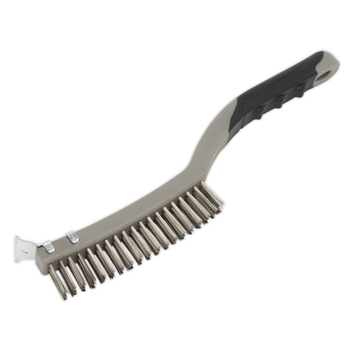 Sealey WB105 Wire Brush with Stainless Steel Fill & Scraper Sealey