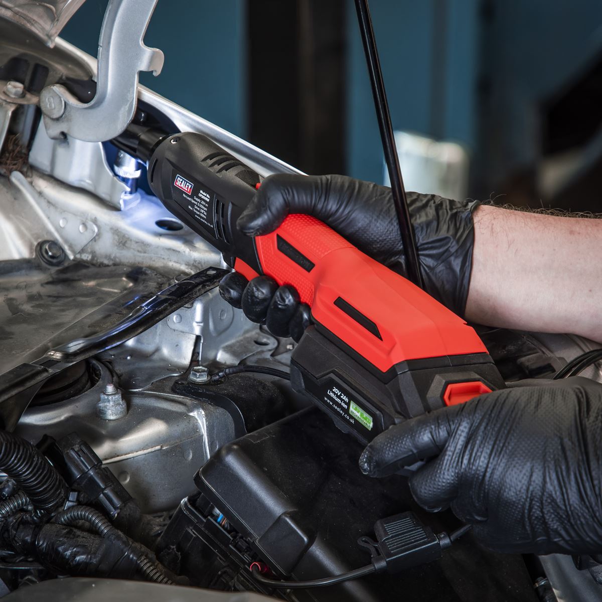 Sealey CP20VRW Ratchet Wrench 20V SV20 Series 3/8"Sq Drive 60Nm - Body Only Sealey