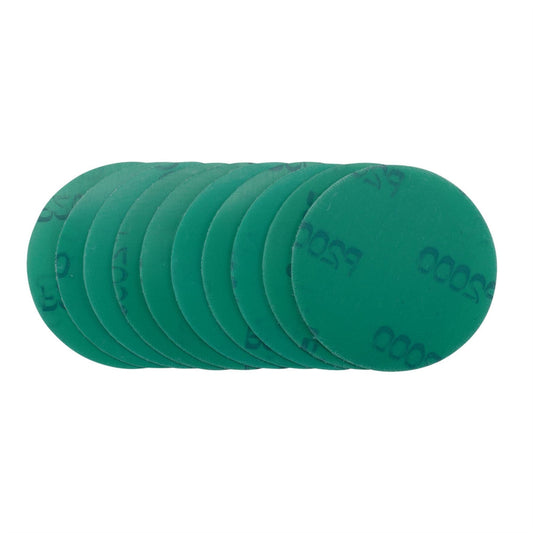 Draper 11952 Wet and Dry Sanding Discs with Hook and Loop 75mm 2000 Grit Pack of 10 Draper