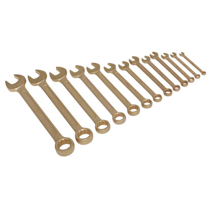 Sealey NS001 Combination Spanner Set 13pc 8-32mm - Non-Sparking Sealey