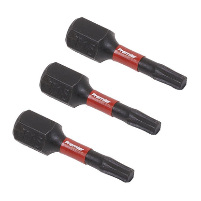 Sealey AK8216 TRX-Star* T15 Impact Power Tool Bits 25mm - 3pc Sealey