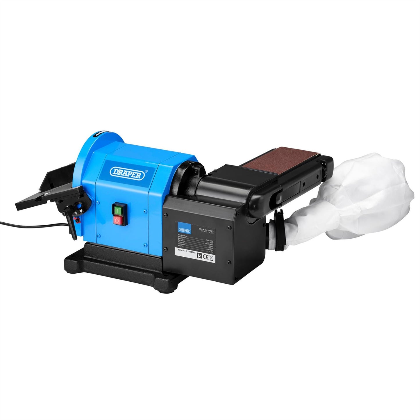 Draper 98525 230V Belt 100mm and Disc Sander 200mm 500W Draper