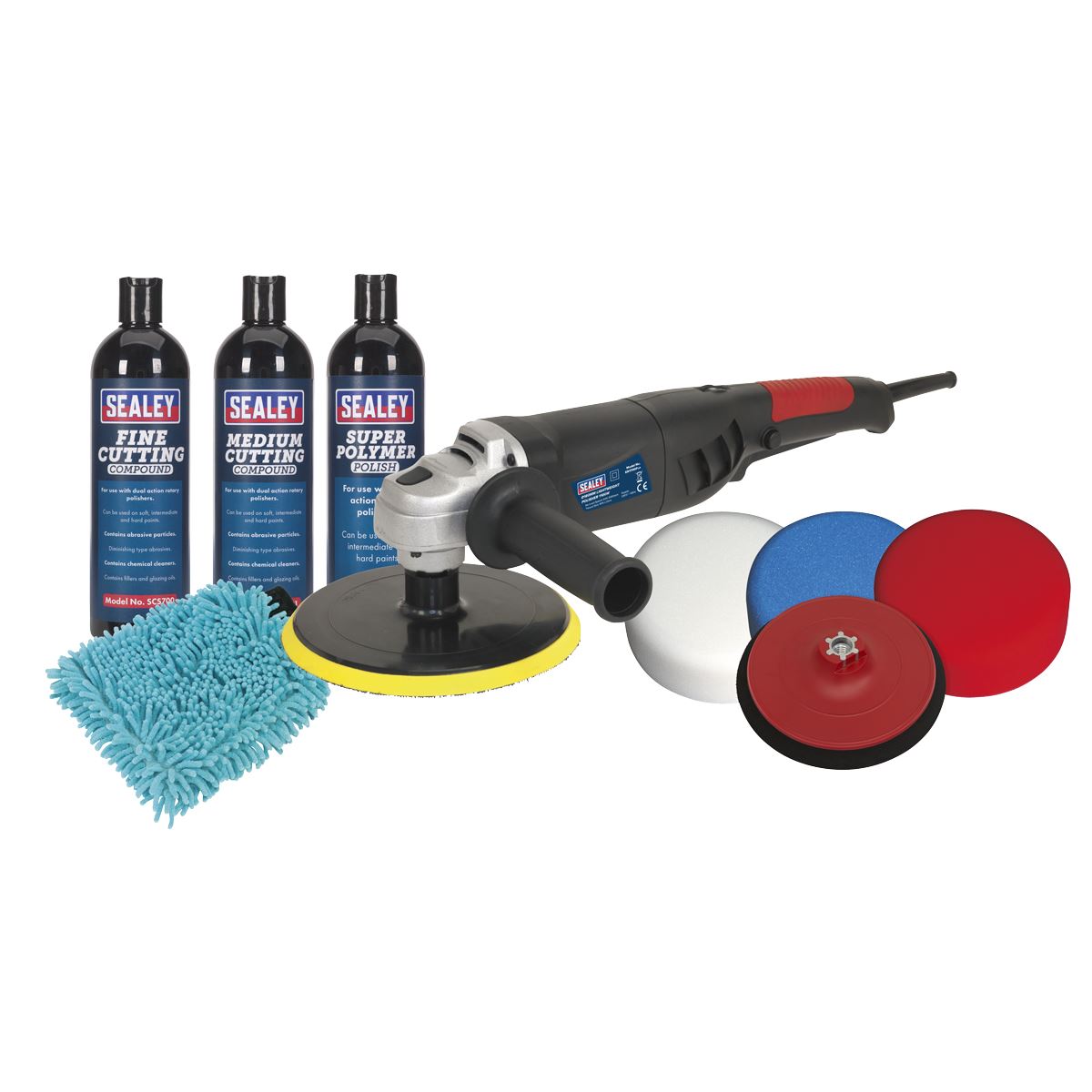 Sealey CPK05 Ø180mm Pro Polishing & Compounding Kit 1100W/230V Sealey