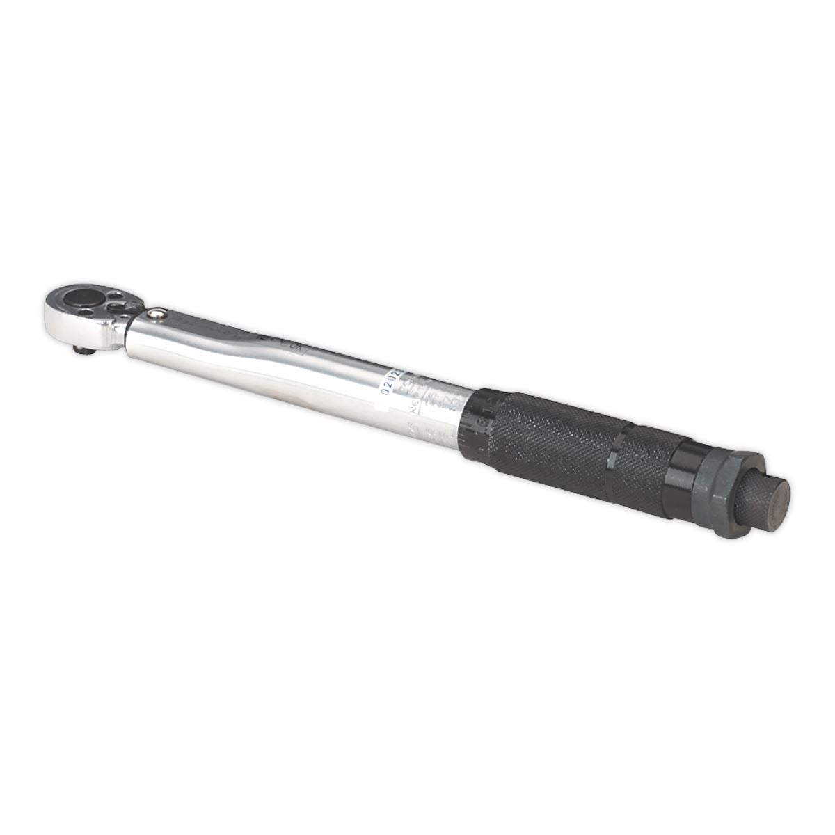 Sealey STW101 Torque Wrench Micrometer Style 1/4"Sq Drive 5-25Nm(44-221lb.in) - Calibrated Sealey