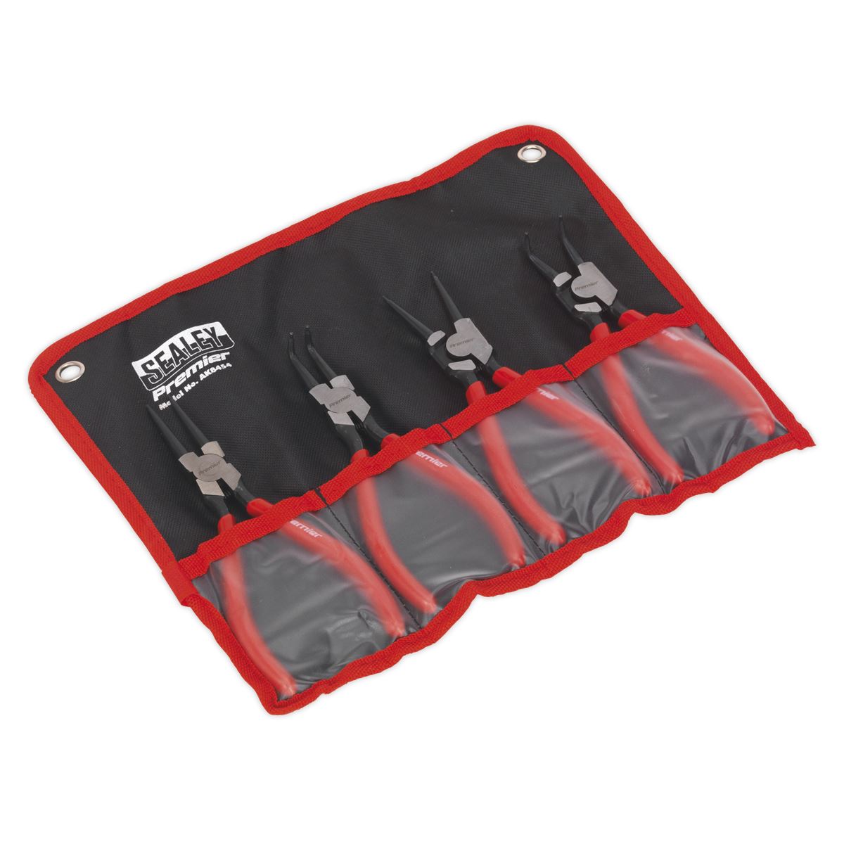 Sealey AK8454 Circlip Pliers Set 4pc 180mm Sealey