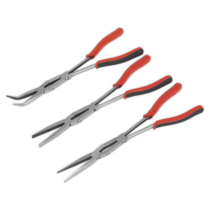 Sealey AK8580 Double Joint Pliers Set 3pc Long Reach 335mm Sealey