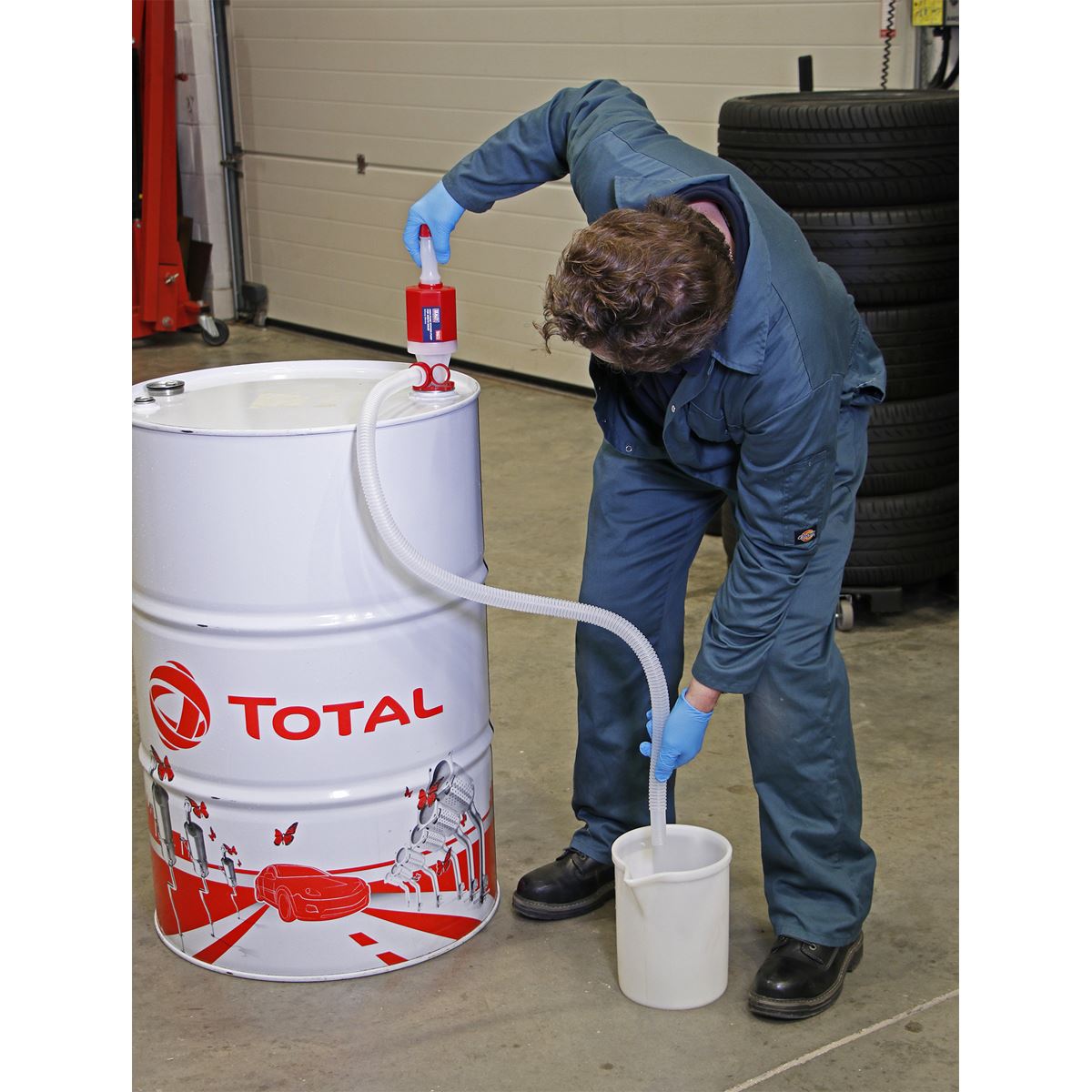 Sealey TP781 Syphon Pump for 205L Drum - High Flow Sealey