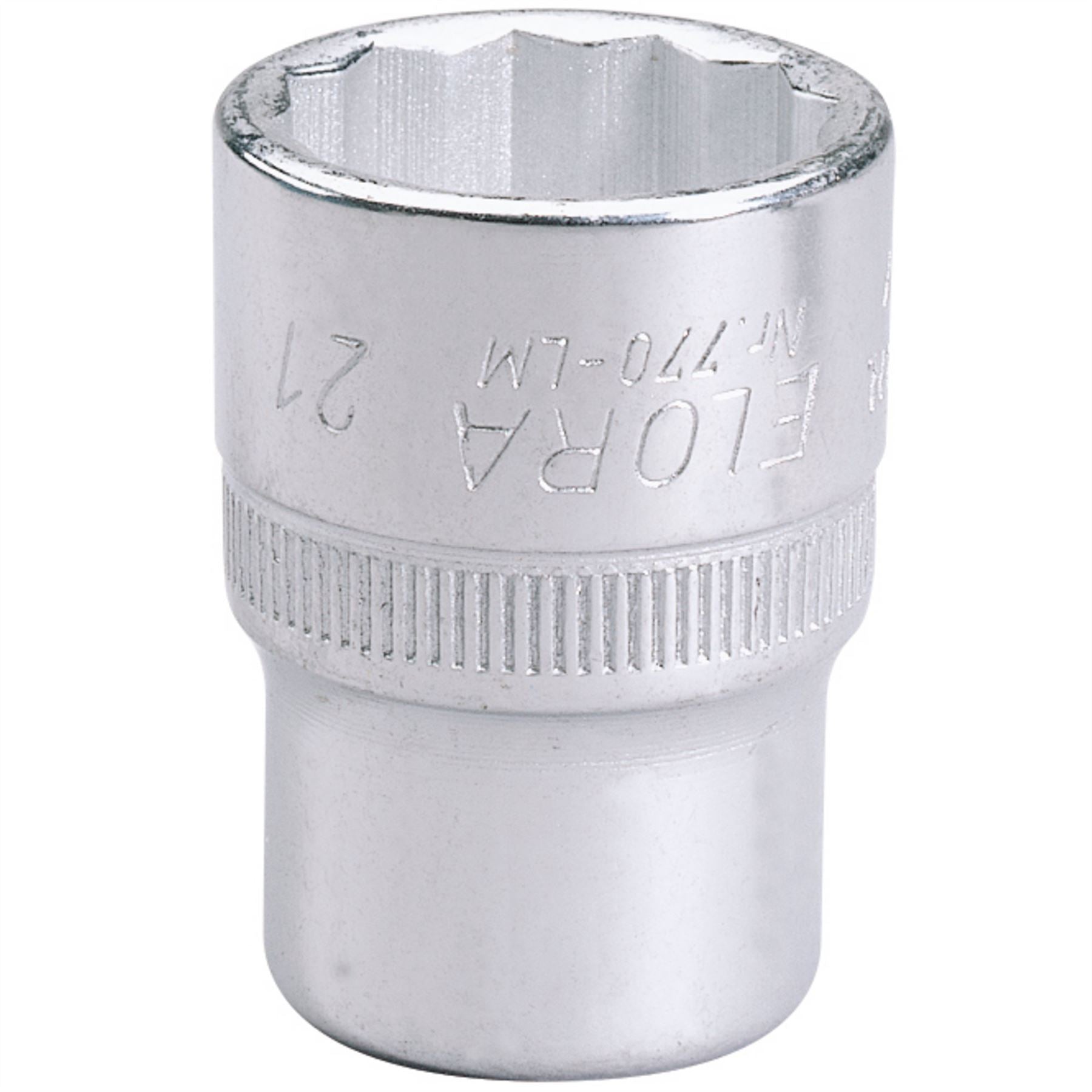 Elora 24666 Bi-Hexagon Socket 1/2" Sq. Dr. 21mm Elora