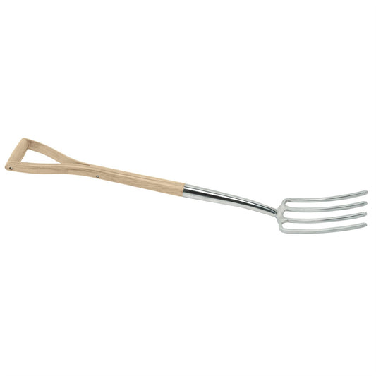 Draper 99011 Heritage Stainless Steel Border Fork with Ash Handle Draper
