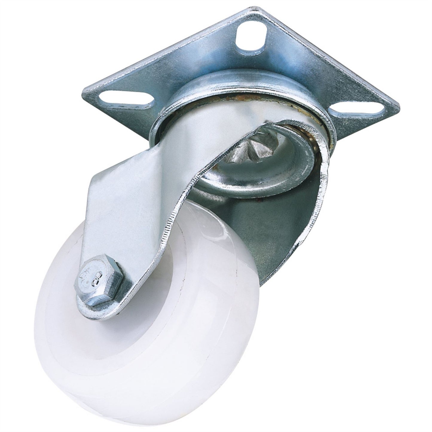 Draper 65492 Swivel Plate Fixing Nylon Wheel 50mm Diameter S.W.L. 50kg Draper