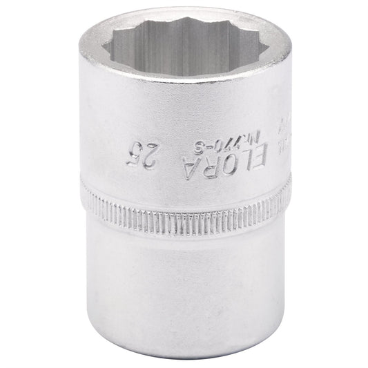 Elora 00731 Bi-Hexagon Socket 3/4" Sq. Dr. 25mm Elora