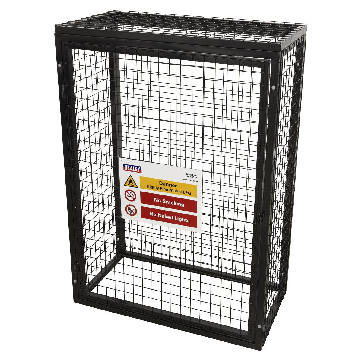 Sealey GCSC319 Safety Cage - 3 x 19kg Gas Cylinders Sealey