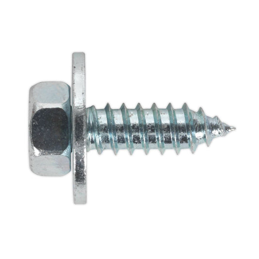 Sealey ASW14 Acme Screw with Captive Washer #14 x 3/4" Zinc Pack of 100 Sealey