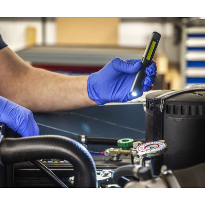 Sealey LED450UV Penlight Torch with UV 5W COB & 3W SMD LED with Laser Pointer Rechargeable Sealey