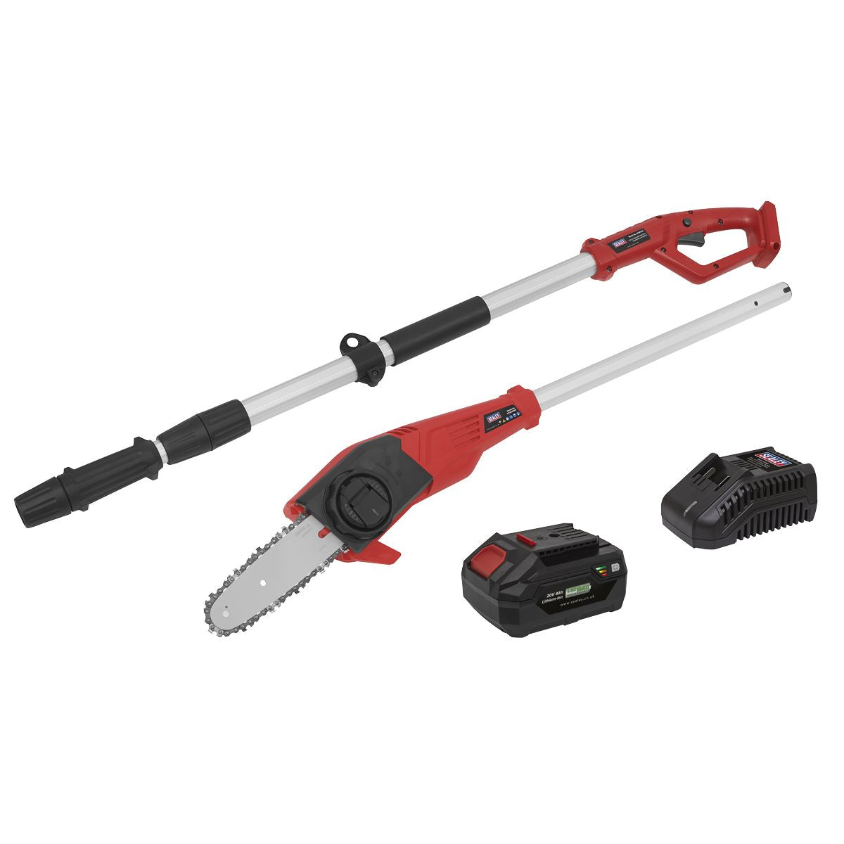Sealey CP20VTP02 Telescopic Cordless 20cm Chainsaw Kit 20V 4Ah SV20 Series Sealey