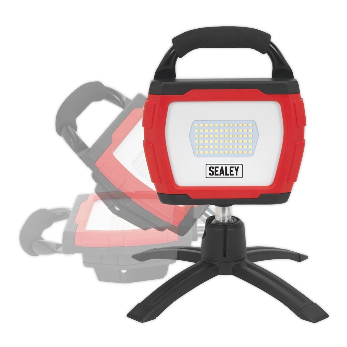 Sealey LED360FR Rechargeable 360° Floodlight 36W SMD LED Portable Red Lithium-ion Sealey