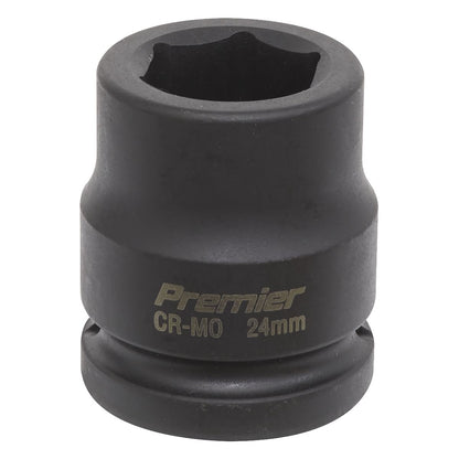 Sealey IS3424 Impact Socket 24mm 3/4"Sq Drive Sealey