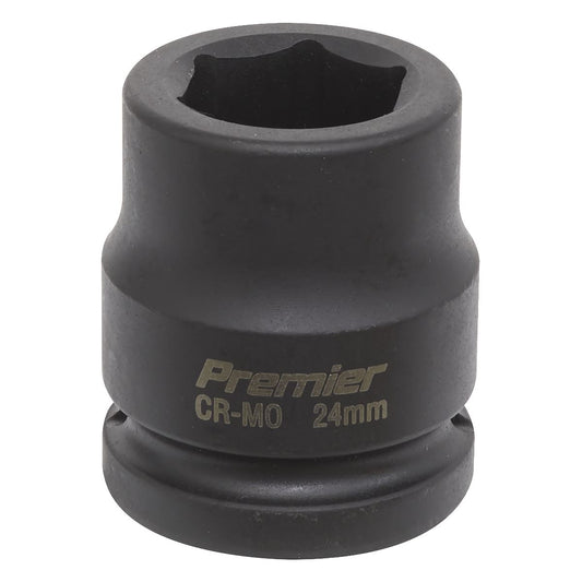 Sealey IS3424 Impact Socket 24mm 3/4"Sq Drive Sealey