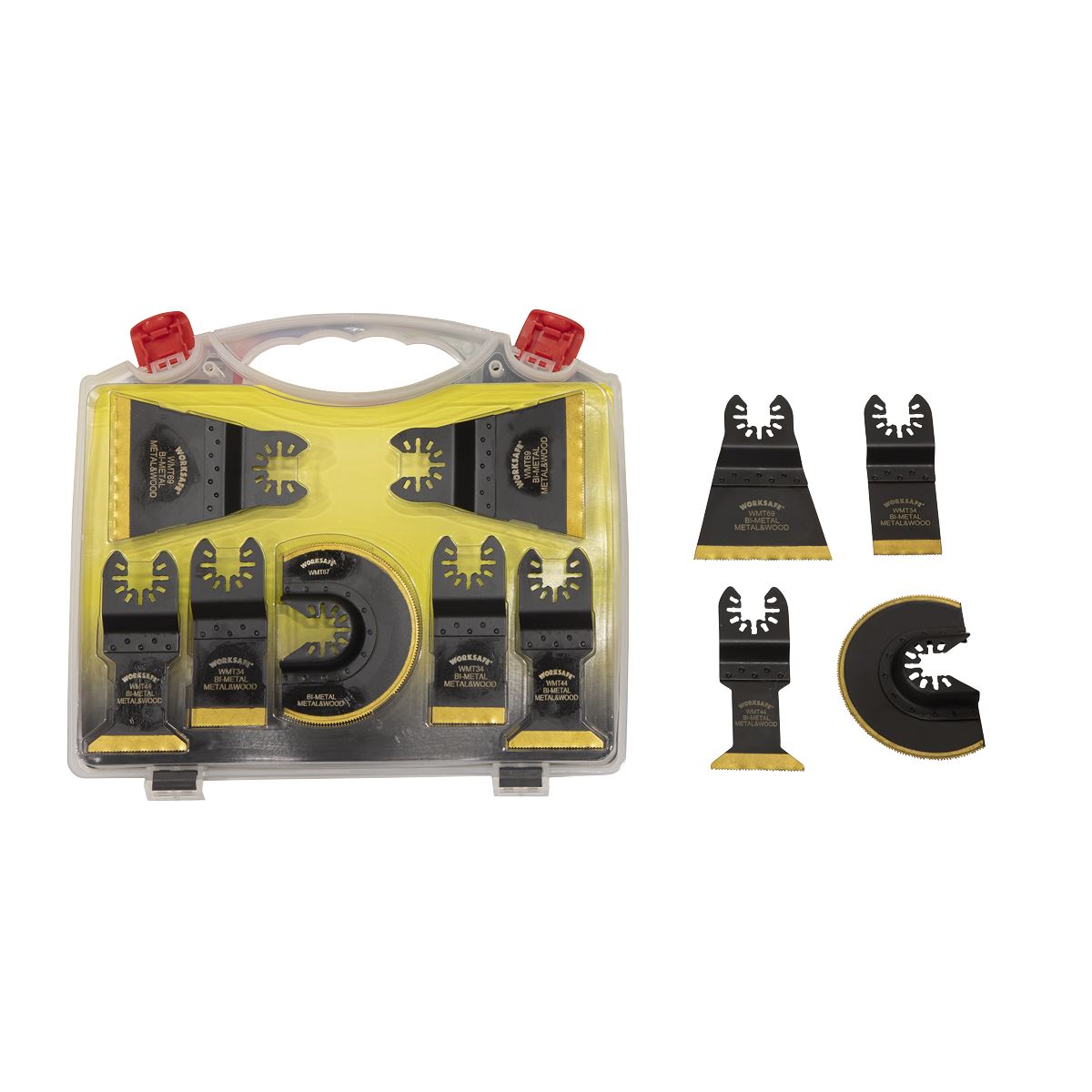 Sealey WMTSET Multi-Tool Blade Set Metal & Wood 7pc Sealey