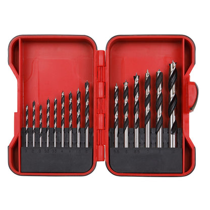 Sealey AK3715W Brad Point Wood Drill Bit Set 15pc Sealey