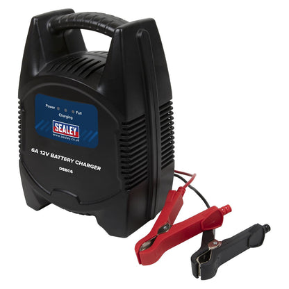Sealey DSBC6 6A 12V Battery Charger 230V Sealey