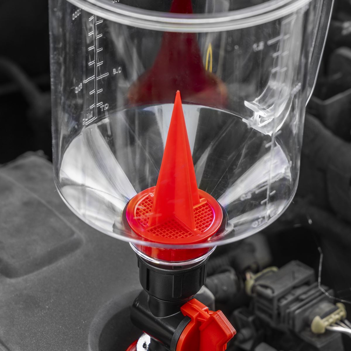 Sealey VS7107 Master Engine Oil Funnel Filling Kit 15pc Sealey
