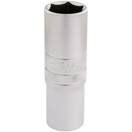 Draper 16651 6 Point Metric Deep Socket 1/2" Sq. Dr. 19mm Draper