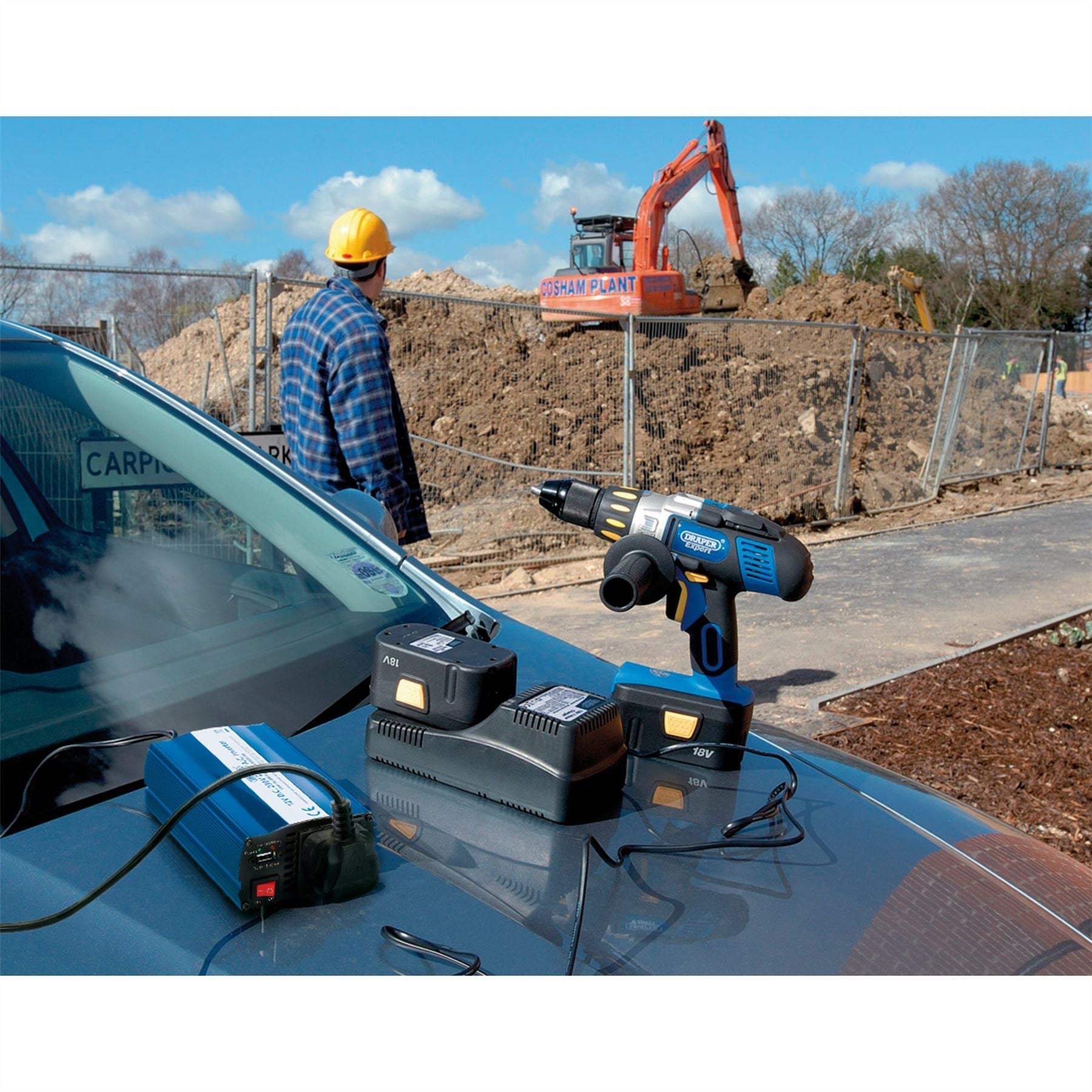 Draper 28814 12V DC-AC Inverter 200W Draper