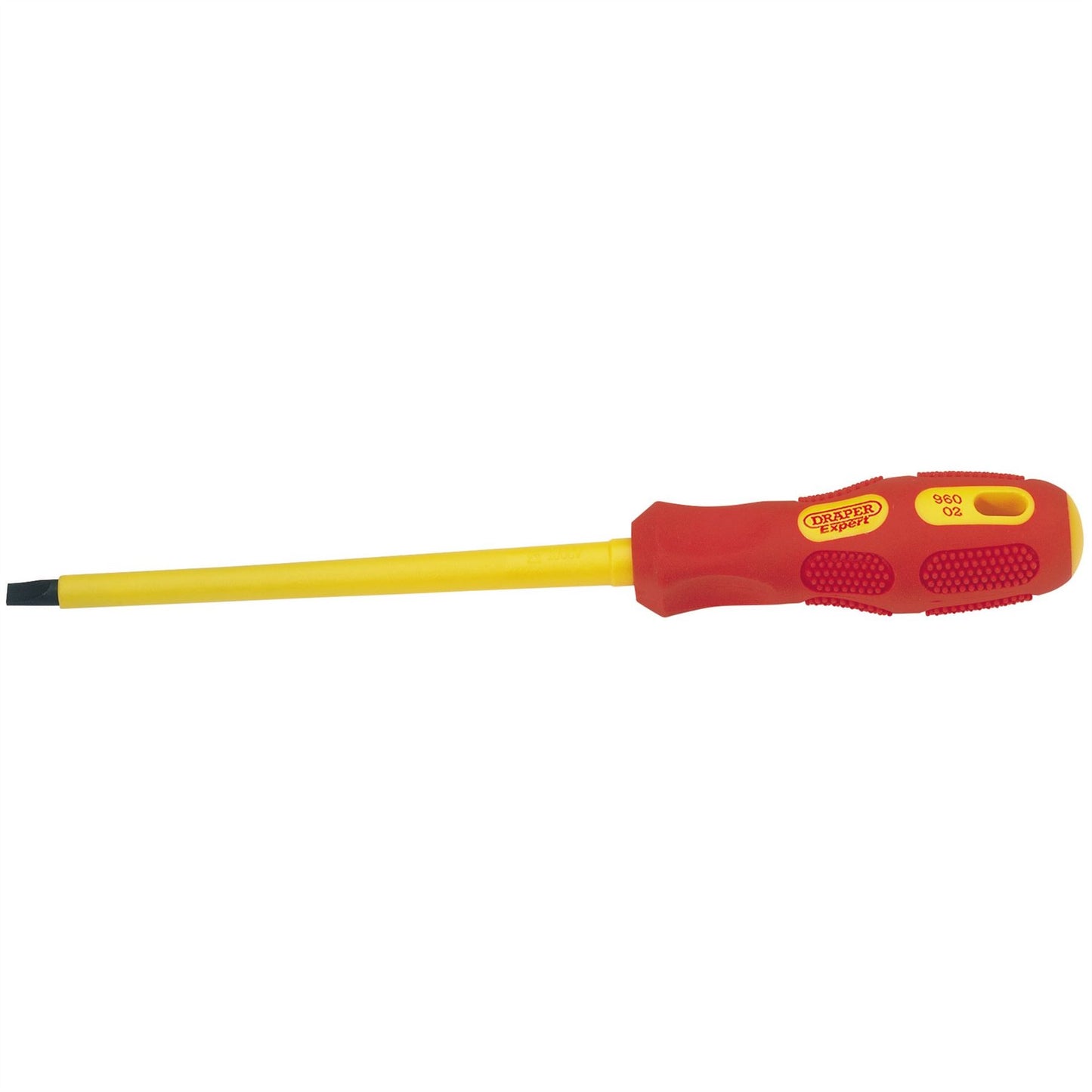Draper 69220 VDE Approved Fully Insulated Plain Slot Screwdriver 6.5 x 150mm Sold Loose Draper