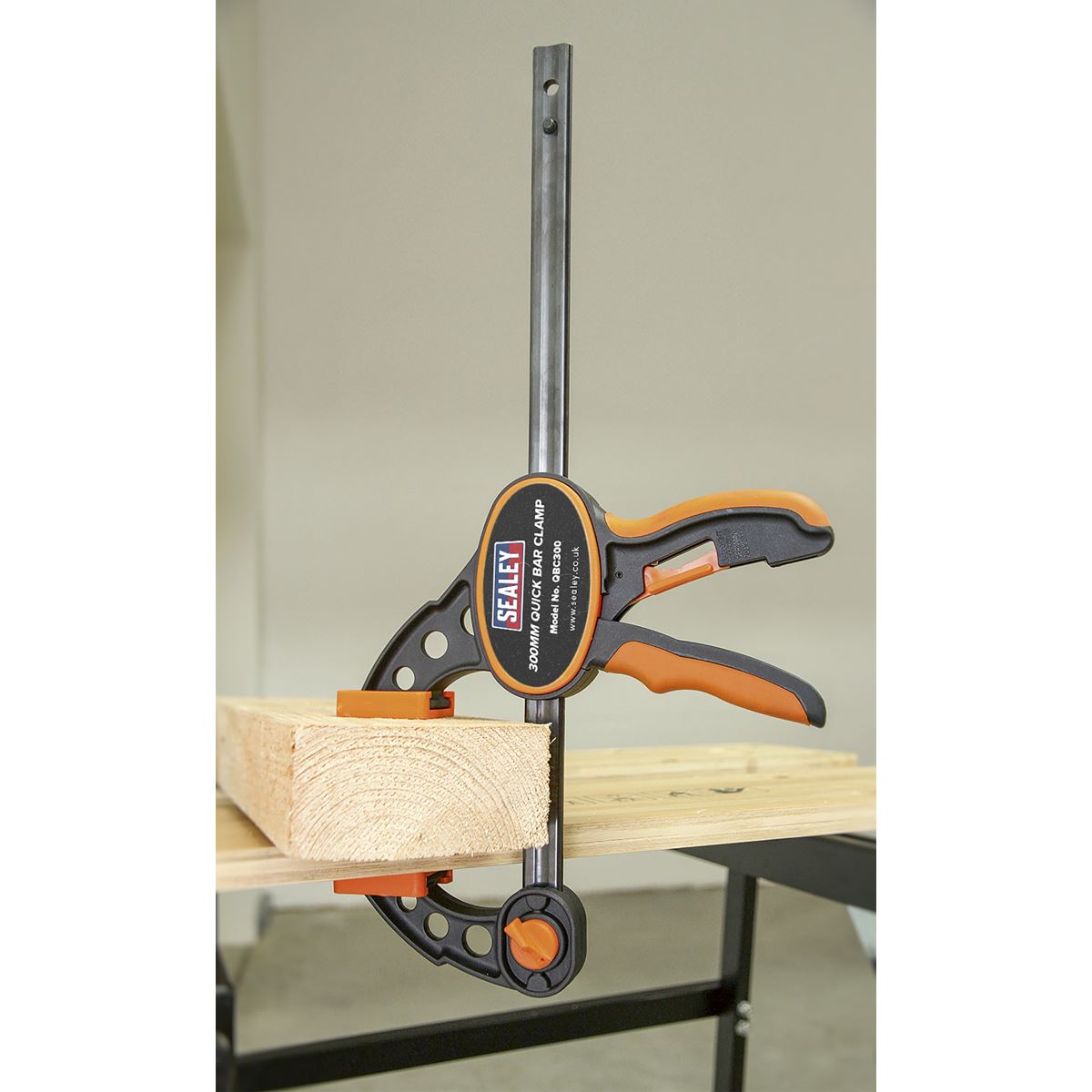 Sealey QBC3002 Quick Bar Clamp 300mm - 2pc Set Sealey