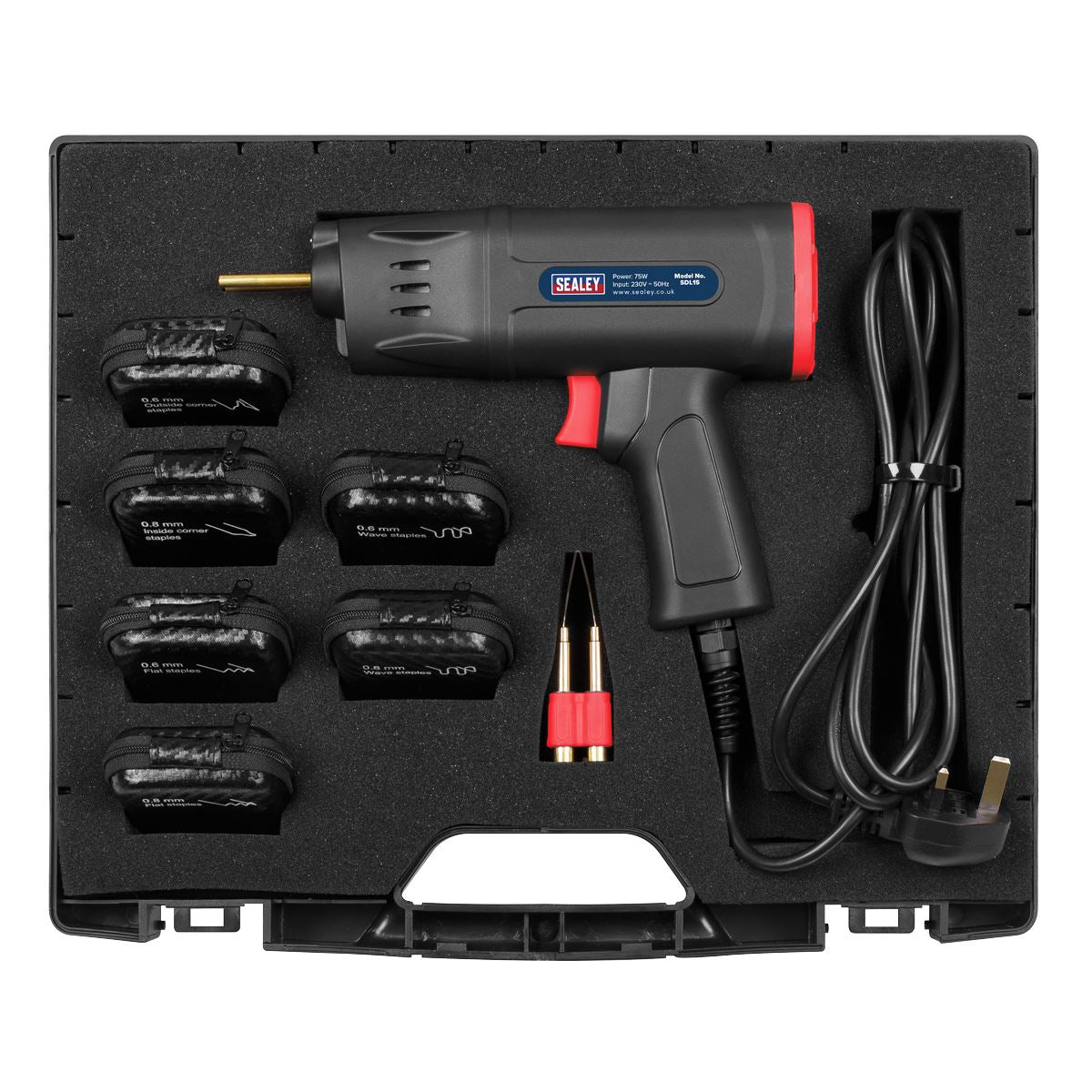 Sealey SDL15 Plastic Welding Repair Kit 75W Sealey
