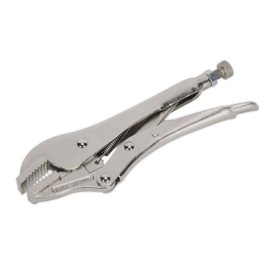 Sealey AK6822 Locking Pliers Straight Jaws 185mm 0-30mm Capacity Sealey