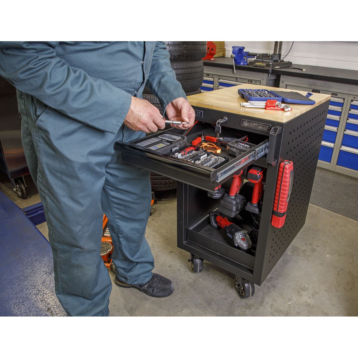 Sealey APPTR8 8 Power Tool Rack Trolley 450mm Sealey