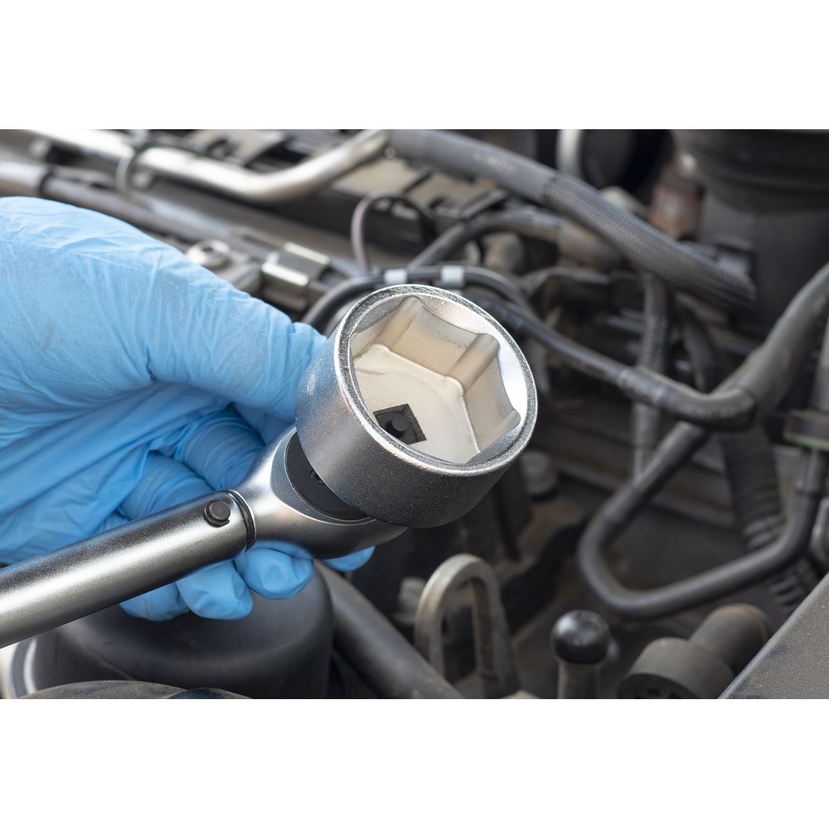 Sealey SX114 Low Profile Oil Filter Socket 36mm 3/8"Sq Drive Sealey