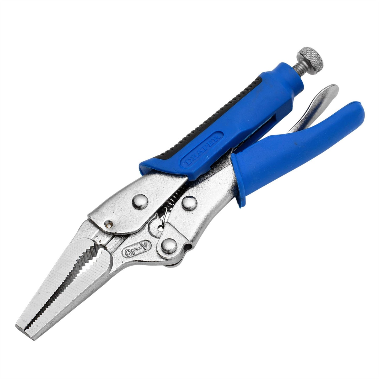 Draper 89126 Soft Grip Long Nose Self Grip Pliers 165mm Draper