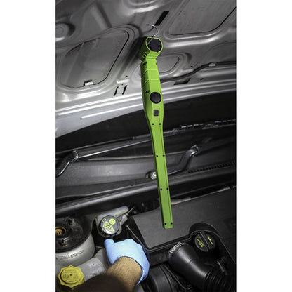 Sealey LED3604G Rechargeable 360° Slim Inspection Light 8W & 1W SMD LED Green Lithium-ion Sealey