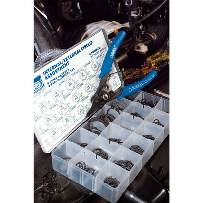 Draper 56379 Internal and External Circlip Assortment 285 Piece Draper