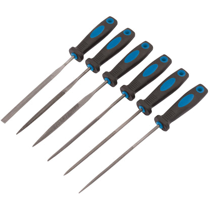 Draper 83480 Soft Grip Needle File Set 150mm 6 Piece Draper